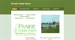 Desktop Screenshot of prairieoasisfarm.com