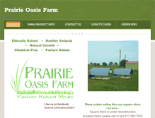 Tablet Screenshot of prairieoasisfarm.com